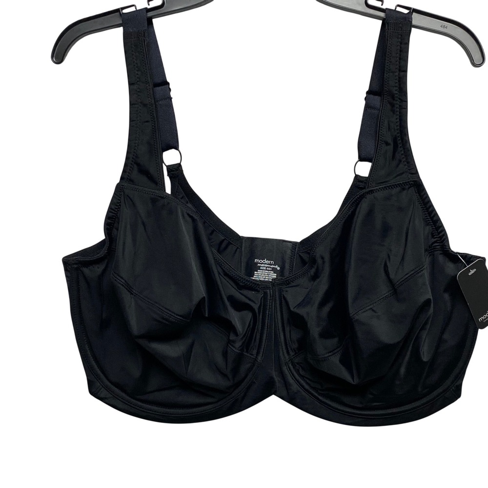 Modern Movement Hidden Glamour Unlined Underwire Bra Black 44H Y72BM053 NWT